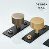 Versatile brass cabinet pulls