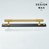 Elegant brass cabinet pull with a polished finish, adding timeless charm to any room
