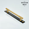 Contemporary brass cabinet pull, bringing a sleek modern touch to your décor
