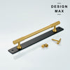 Brass drawer pull designed for a comfortable grip and long-lasting use
