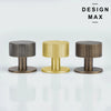  Marlowe Max round cabinet knob with modern ribbed texture