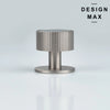 Elegant satin silver cabinet knob with modern industrial look