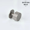 Textured satin silver round knob for cabinets and drawers
