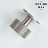 Marlowe Max modern cabinet knob in satin silver finish