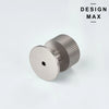 Marlowe Max satin silver drawer knob in contemporary round style