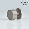 Marlowe Max round cabinet hardware knob in satin silver