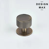 Marlowe Pro antique brass drawer knob with refined industrial style