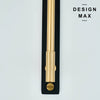 Polished brass cabinet pull, adding a touch of luxury and style to cabinetry

