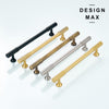 Sleek and modern brass pull, perfect for updating any room with a contemporary feel
