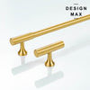 Brass drawer pull designed for a comfortable grip and long-lasting use
