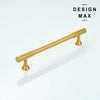 Classic brass cabinet pull, offering a timeless look for both kitchen and bathroom designs
