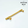 Versatile brass pull, ideal for both kitchen and bedroom furniture
