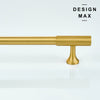 Durable brass pull with a satin finish, ideal for everyday use in busy spaces
