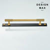 Elegant brass cabinet pull with a polished finish, adding timeless charm to any room
