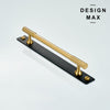 Sleek and modern brass pull, perfect for updating any room with a contemporary feel
