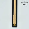 Polished brass cabinet pull, adding a touch of luxury and style to cabinetry
