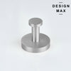 Heavy-duty stainless steel bathroom towel peg with a flat circular mounting base.