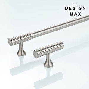 Elegant brass cabinet pull with a polished finish, adding timeless charm to any room
