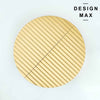 decorative brass half moon pull handle with modern stripe design

