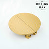 half round brass handle with horizontal groove details from Design Max


