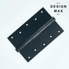 Concealed heavy-duty hinges for smooth and quiet door operation
