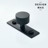 Matte Black Knurled Knobs with Backplate3