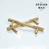 Sleek brass cabinet hardware with a minimalist design, enhancing the overall aesthetic of your furniture
