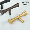 Brass cabinet knobs and pulls, perfect for adding a touch of luxury to your kitchen
