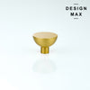 Versatile brass knobs and handles ideal for both kitchen and bedroom furniture
