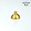 Modern brass cabinet knobs with a curved handle, adding a touch of sophistication
