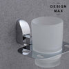 Double soap holder with glass dispenser set
