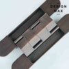 Minimalist invisible hinges ideal for reducing visible hardware in doors
