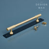 Versatile brass cabinet pulls, suitable for both kitchen and bathroom cabinetry
