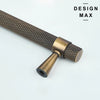 Design Max Modex series cabinet handle – antique brass textured design