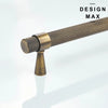 Long Modex antique brass pull handle for kitchen cabinets