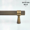 Knurled antique brass drawer pull – premium cabinet hardware