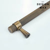 Modex Knurled Antique Brass Cabinet Pull – Design Max hardware handle
