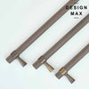 Modex antique brass knurled handle for kitchen or furniture drawers