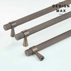 Brass cabinet pull with fine knurled pattern – Modex Design Max