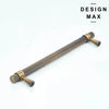 Antique brass finish cabinet handle with detailed knurling – Modex collection