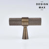 Premium antique brass Modex T Knob – textured grip handle