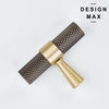 Design Max Modex T Knob in antique gold finish for cabinets and drawers
