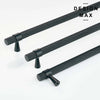 Matte black finish knurled pull for kitchen and bathroom cabinets
