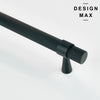 Matte black textured cabinet pull – Modex Design Max collection