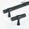 Modex matte black knurled handle for cabinets and drawers