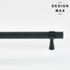 Knurled matte black drawer pull – modern cabinet hardware