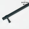 Matte black knurled cabinet pull – Modex by Design Max
