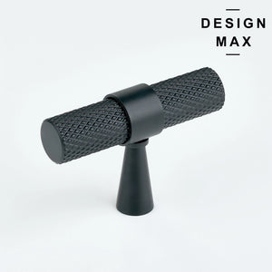 Industrial-style matte black T knob – Modex cabinet hardware