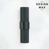 Knurled matte black cabinet knob – modern hardware design