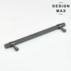 Modex metallic gray knurled handle set for cabinets and drawers
